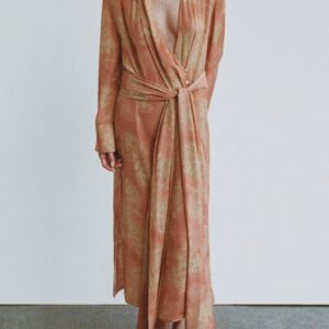 Custom Toned Floral Print Wrap Maxi Dress with Belt Elegant Wrap Dress with Tie Chic Dresses