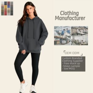 OEM ODM Women Clothes Custom Blank Logo Pure Cotton Heavyweight Sweatshirt