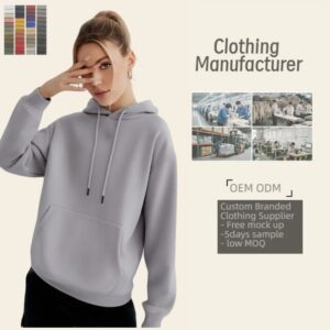 Hoodies Custom Women Clothes blank Custom logo Apparel manufacturer