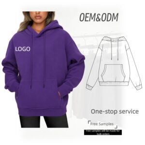 Wholesale Quality Puff Printing Heavyweight Cotton Women Hoody Oversized Custom Print Luxury Pullover Cotton Custom Hoodies