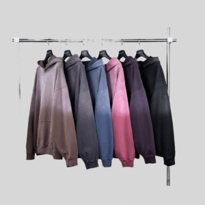 Customizable Gradient Dyed Oversized Hoodies Personalized Streetwear Custom Hoodies