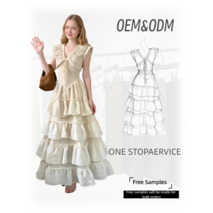 OEM/ODM Tiered Ruffle Maxi Dress One - Stop Service for Women's Fashion Dresses