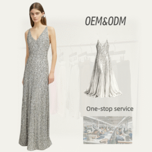 Custom Dresses Clothing Manufacturers Women  Sleeveless Rhinestone Dresses