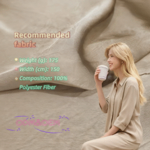 Custom Women Clothes Elegant Beige 100% Polyester Fabric Outfit Women Sets