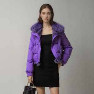 purple coat